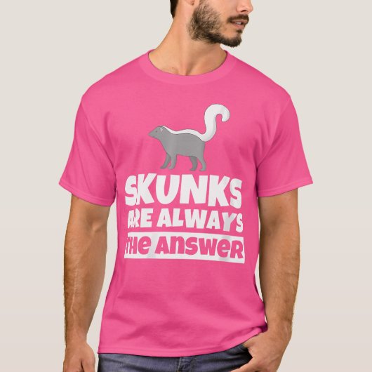T-shirt Wo Skunk Loover Funny Skunks Humour (Devant)