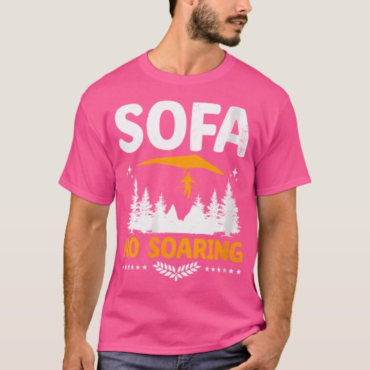 T-shirt Wo Sofa No Soaring Hang Gliding Hang Glider Pilot (Devant)