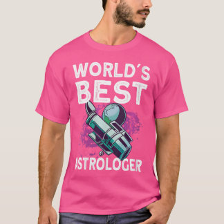 T-shirt Wo Worlds Best Astrologer Space Galaxy Astronomy A