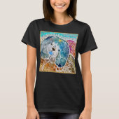T-shirt WOBBLE-ROCK Chow chien aquarelle batik crate (Devant)