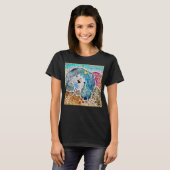 T-shirt WOBBLE-ROCK Chow chien aquarelle batik crate (Devant entier)