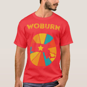 T-shirt Woburn Massachusetts Souvenir Vintage en détresse
