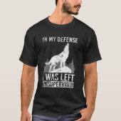 T-shirt Wofl In My Defence I Quoi Left Unsupervised (Devant)