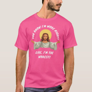 T-shirt Woke Jesus Funny Christian Parody Satire religieus