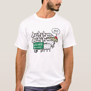 T-shirt Woke Joe Biden Humour Drôle Sheep Trump