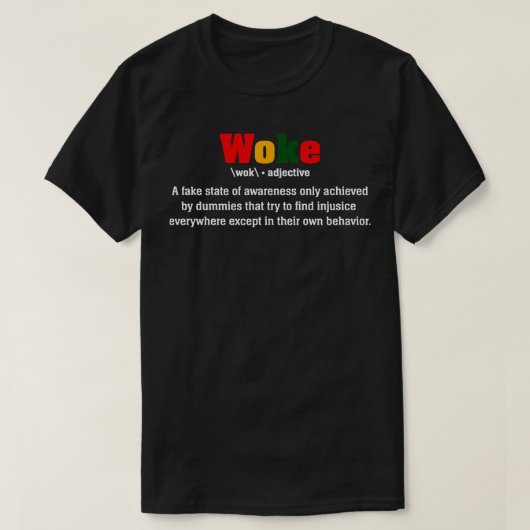 T-shirt Woke Signification 1 (Design devant)