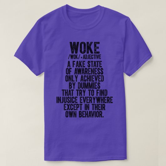 T-shirt Woke Signification 7 (Design devant)