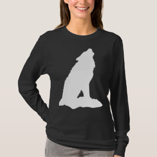T-shirt Wolf Animal Motif Visage Figure Empreinte Wolfs Si