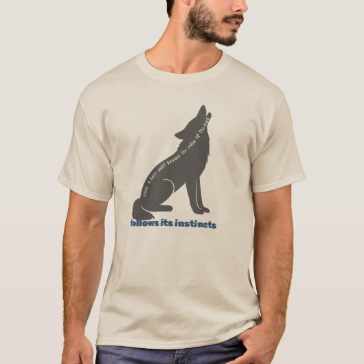 T-shirt wolf artwork (Devant)