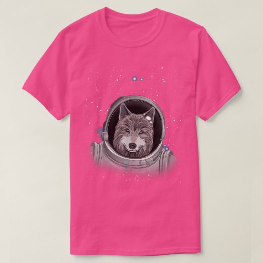 T-shirt Wolf Astronaut Exploration spatiale Astronomie Wol (Design devant)