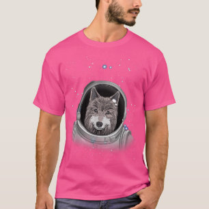 T-shirt Wolf Astronaut Exploration spatiale Astronomie Wol