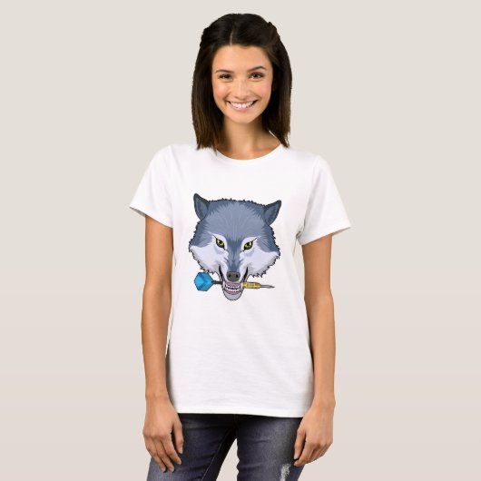 T-shirt Wolf aux fléchettes avec Dart (Devant entier)