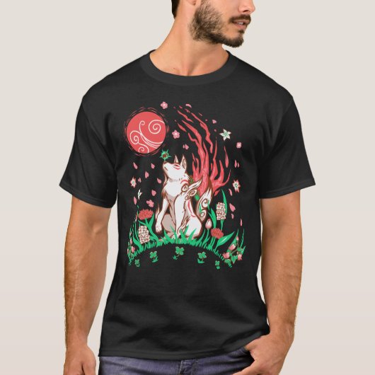 T-shirt Wolf Blossom Breeze (Devant)