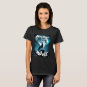 T-shirt Wolf Brother Matching Tribe Wolves Camping Pack Mo (Devant entier)