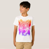 T-shirt Wolf - Chemise Wolf colorée (Devant entier)