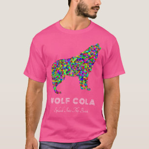 T-shirt Wolf Cola Colorful Slogan