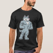 T-shirt Wolf comme Bodybuilder extrême (Devant)