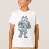 T-shirt Wolf comme Bodybuilder extrême (Devant)