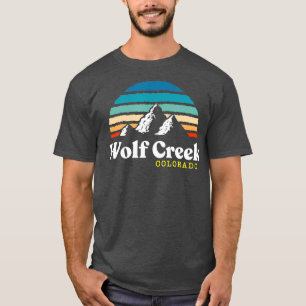T-shirt Wolf Creek    Colorado Station de ski des années 
