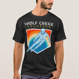 T-shirt Wolf Creek, Colorado USA Station de ski 1980 Retro