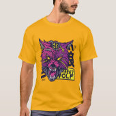 T-shirt Wolf Cyberpunk (Devant)
