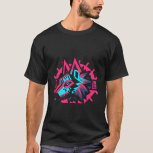 T-shirt Wolf de style Cyberpunk