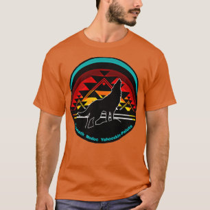 T-shirt Wolf Design Klamath Tribus