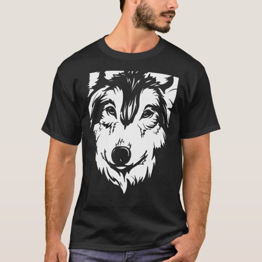 T-shirt Wolf drawing (Devant)