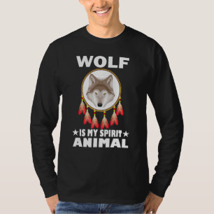 T-shirt Wolf est mon esprit animal nature amoureux cadeau