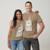 T-shirt Wolf et ami d'oiseaux (Unisexe)