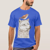 T-shirt Wolf et Bird drôle (Devant)