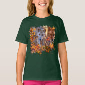 T-shirt Wolf FAMILY AUTUMN FOREST (Devant)