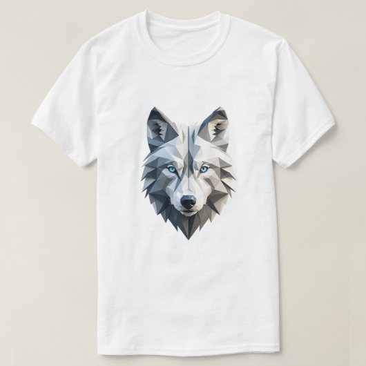 T-shirt Wolf géométrique (Design devant)