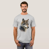 T-shirt Wolf Graphisme Art Animal Wolves Fan Art (Devant entier)