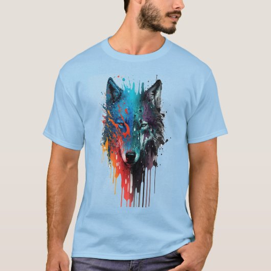 T-shirt Wolf Graphisme Art Animal Wolves Fan Art (Devant)