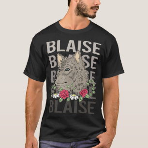 T-shirt Wolf Head - Blaise Name