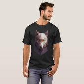 T-shirt Wolf Head Low Poly Polygon Wolves Géométrique (Devant entier)