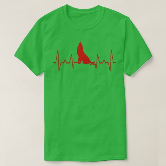 T-shirt Wolf Heartbeat (Design devant)