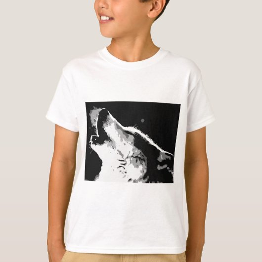 T-shirt Wolf Howling (Devant)