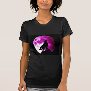 T-shirt Wolf Howling à Moon