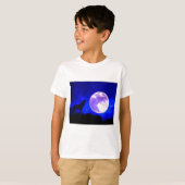 T-shirt Wolf Howling à Moon (Devant entier)
