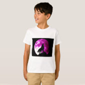 T-shirt Wolf Howling à Moon (Devant entier)