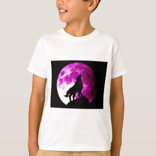 T-shirt Wolf Howling à Moon