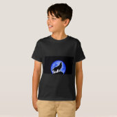 T-shirt Wolf Howling à Moon (Devant entier)