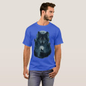 T-shirt Wolf Howling at Moon Graphic Tees Men Wolves (Devant entier)