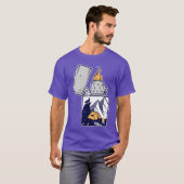 T-shirt Wolf Lighter Night Camping Hiker Fire friends (Devant entier)