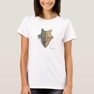 T-shirt Wolf Mandala Débardeur original dessiné à la main