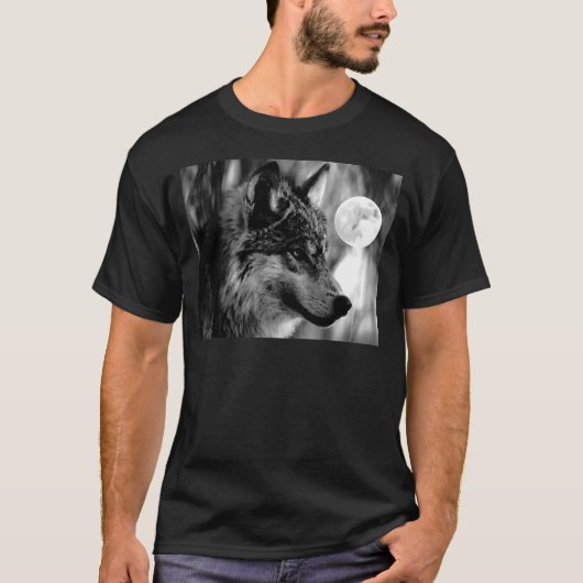 T-shirt Wolf & Moon (Devant)