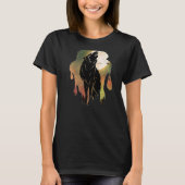 T-shirt Wolf Moon Howling (Devant)