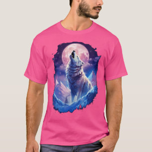 T-shirt Wolf Moon Howling Funny Meute de loups Des Loups